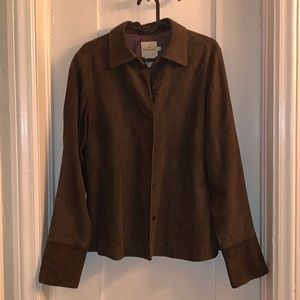 Brown Suede Shacket